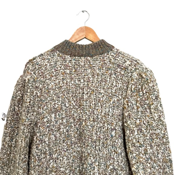 Vintage Le Chois Heavy Thick Knit Longline Cardigan Sweater Size Medium - Picture 8 of 10